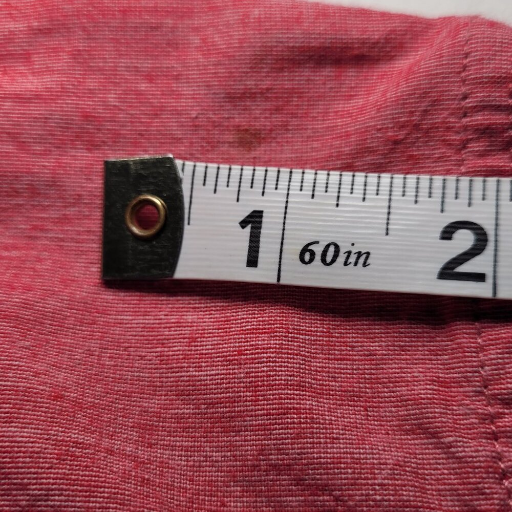 Hollister Mens Button Down Shirt Epic Flex Heather Red Medium Coastal Preppy - Picture 11 of 12